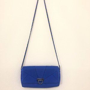 Kate Landry Royal Blue Clutch Handbag Purse